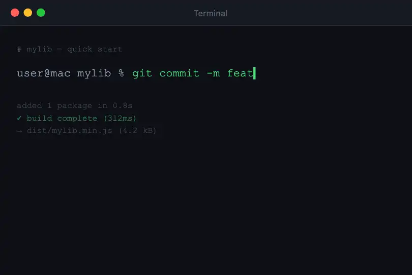 Command terminal — Rotating developer CLI — Typewriter Delete example 3