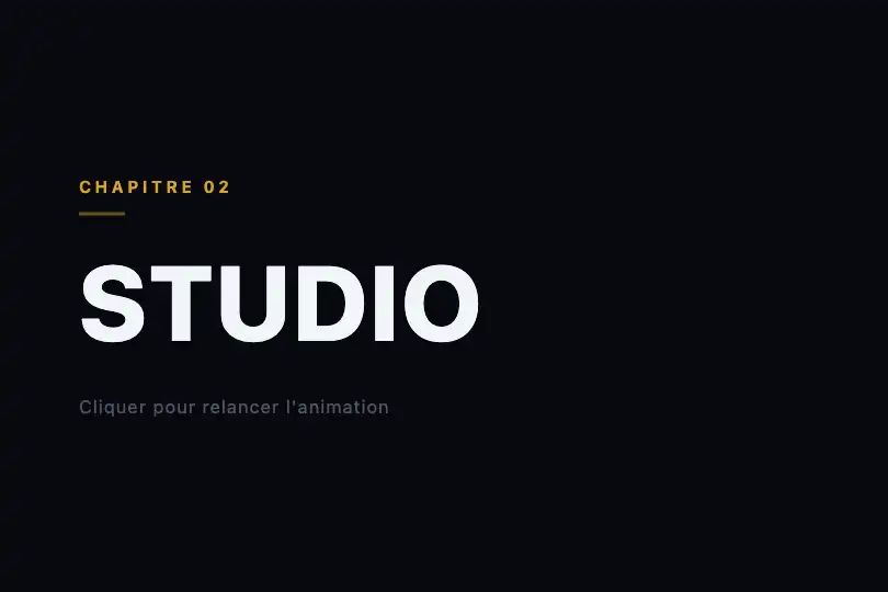 Titre de section — Couverture de portfolio créatif — Scatter to Word exemple 2