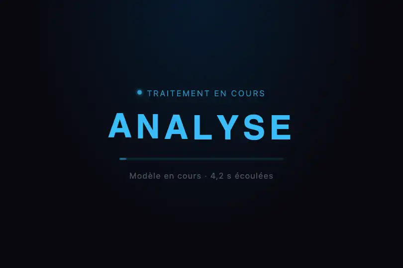 Indicateur de traitement — Texte animé pendant un calcul — Wave Text exemple 2