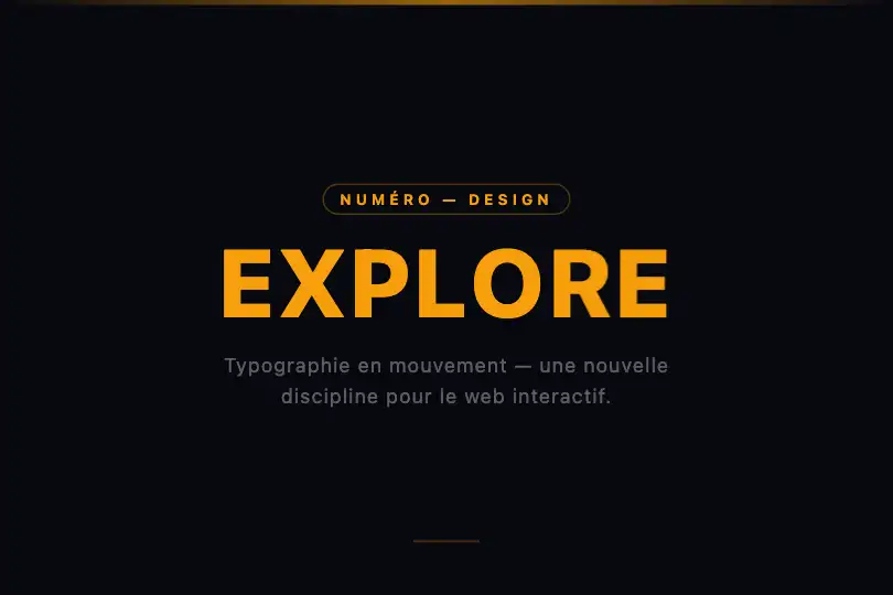 Accroche éditoriale — Mot-clé de rubrique magnétique — Magnetic Cursor Text exemple 2