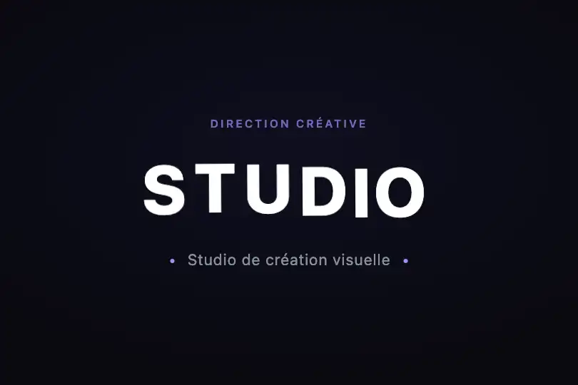 Portfolio créatif — Titre principal animé à l'entrée de page — Text Whirlpool exemple 1