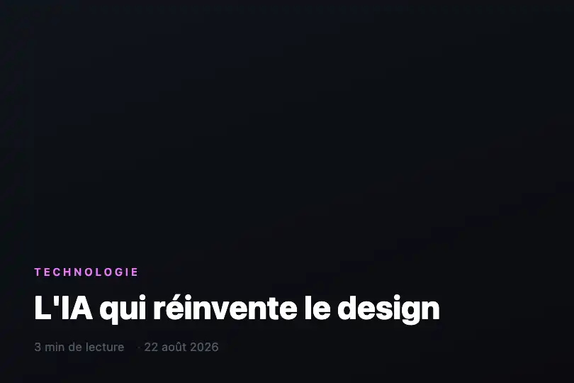 Une de magazine numérique — Titre d'article révélé au scroll — Text Shuffle Reveal exemple 2