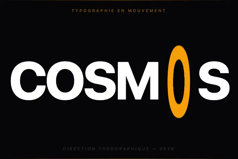 Poster typographique — Mot plein écran — Liquid Stretch Text exemple 2
