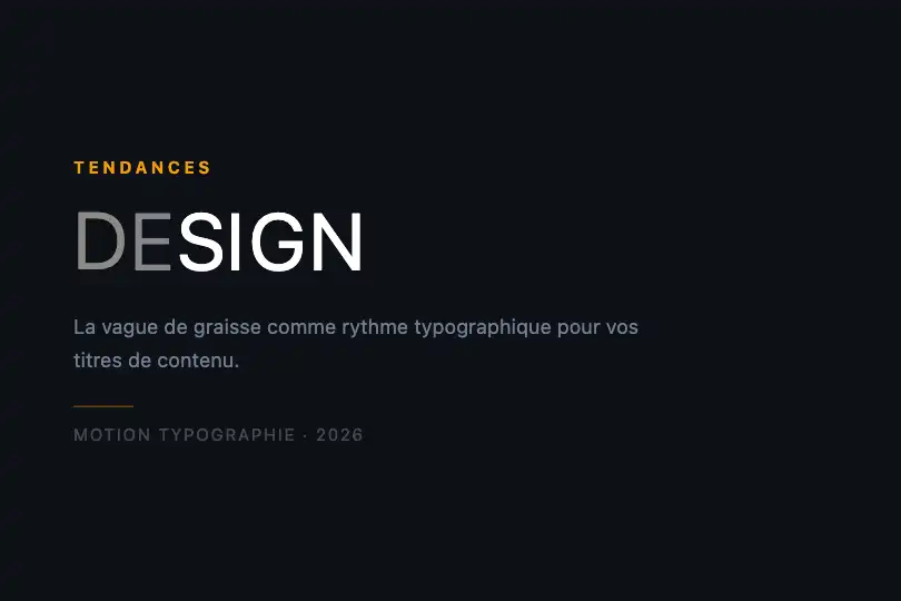 Revue en ligne — Heading de rubrique animé — Wave Animation exemple 2
