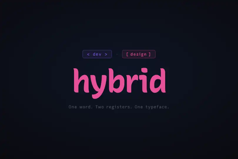 Hybrid dev/design agency — live register pivot — Casual Morph example 1