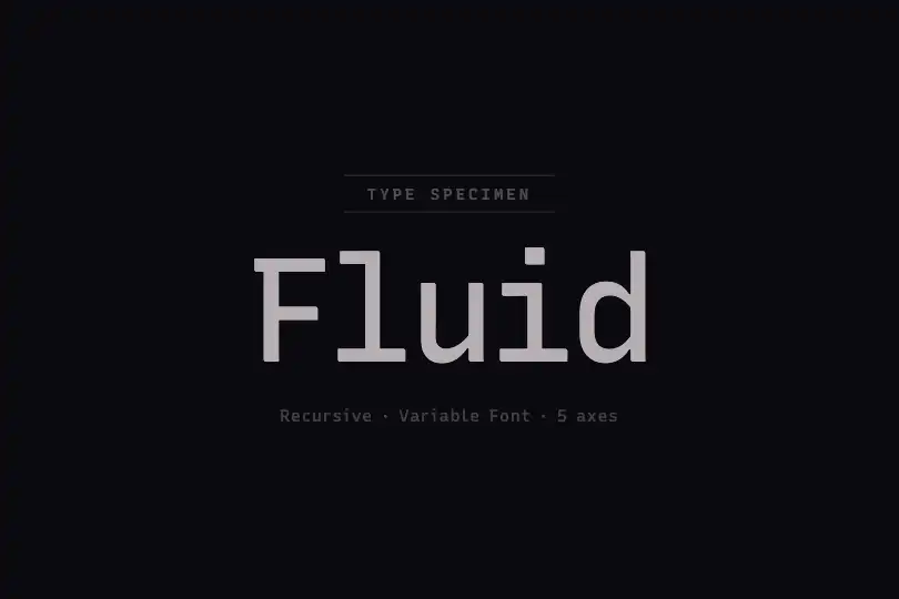 Type specimen — full-screen showcase of a variable font — Casual Morph example 3