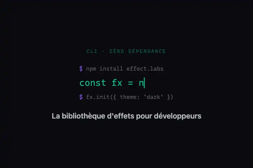 Landing page développeur — Terminal d'accueil — Typewriter Variable exemple 1