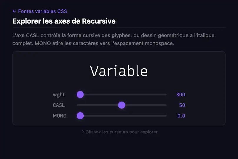 Article technique — Démo interactive de fontes variables — Interactive Axes exemple 2
