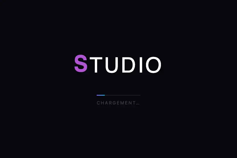 Intro de marque — Écran de chargement ou splash screen — Kinetic Typography exemple 2