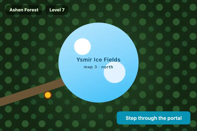 A portal to another map — a browser adventure game — Portal Open example 1