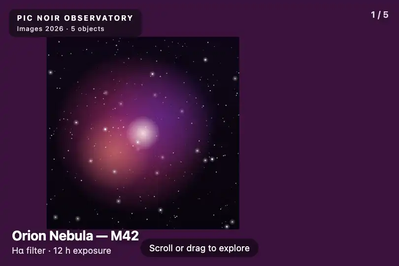 Astrophysics research showcase — the background takes the color of the sky — 3D Depth Gallery example 3
