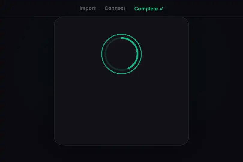 Conversion micro-interaction — SaaS onboarding complete — Success Celebration example 3