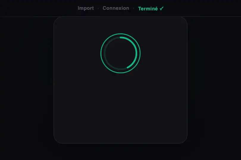 Micro-interaction de conversion — Fin d'onboarding SaaS — Success Celebration exemple 3