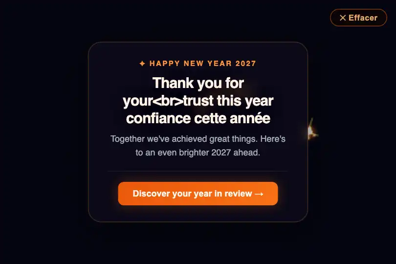 Product component — Year-end greeting card or notification — Sparkler Light Painting example 2