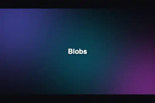 Animated Blobs — aperçu animé