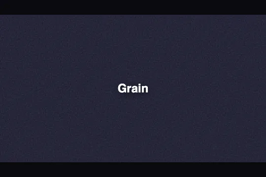 Noise/Grain Texture — aperçu animé