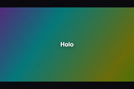 Holographic Effect — animated preview
