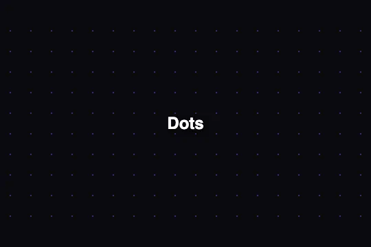 Dot Grid Pattern — aperçu animé
