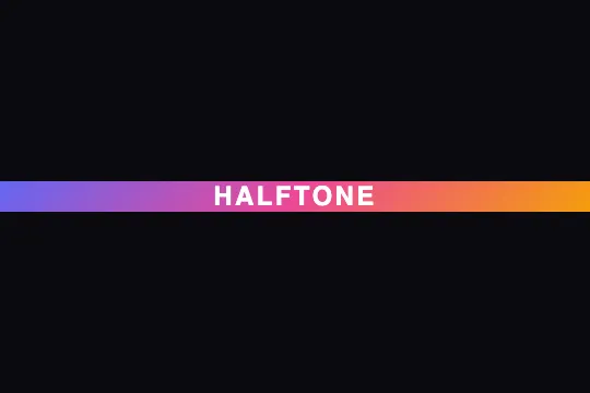 Halftone Effect — aperçu animé
