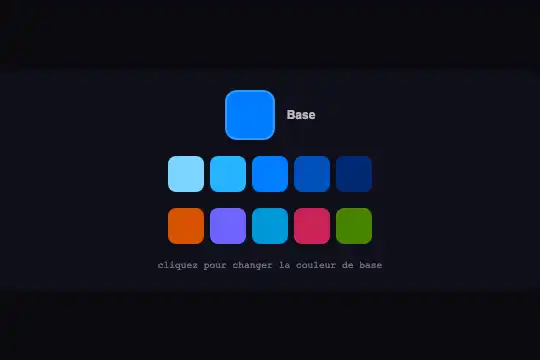 Relative Color Palette — aperçu animé