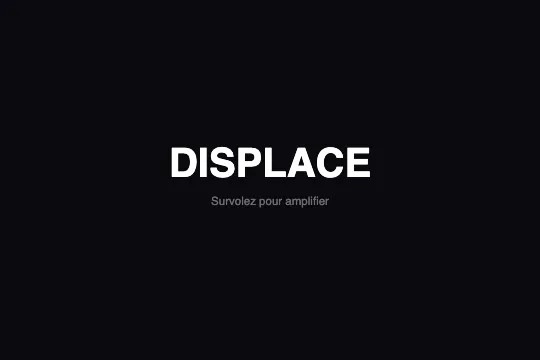 Noise Displacement — aperçu animé