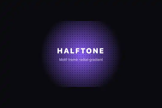 HALFTONE — aperçu animé