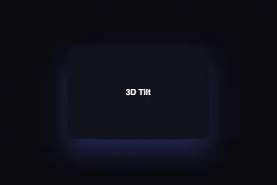 3D Tilt Effect