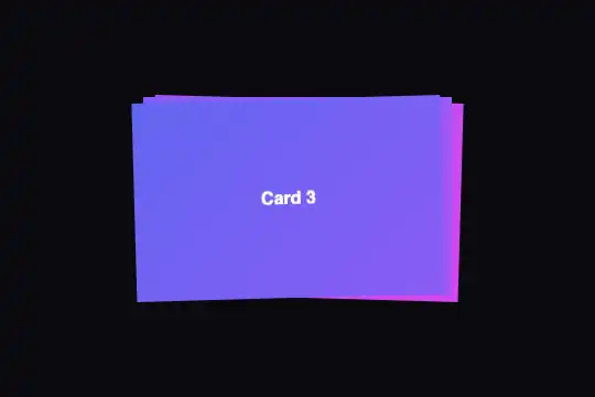 Stacked Cards — animated preview