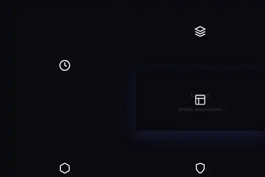 Hover Reveal Bento — Cards effect