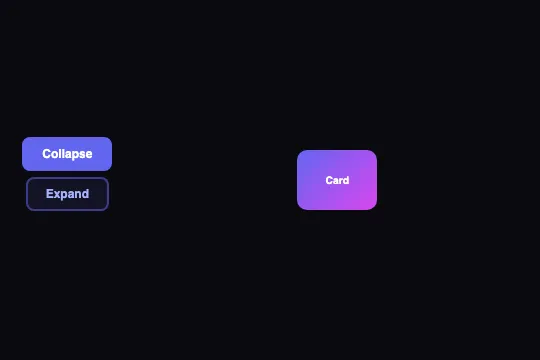 Card Expand to Full — animated preview