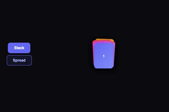 Stacked to Spread — aperçu animé