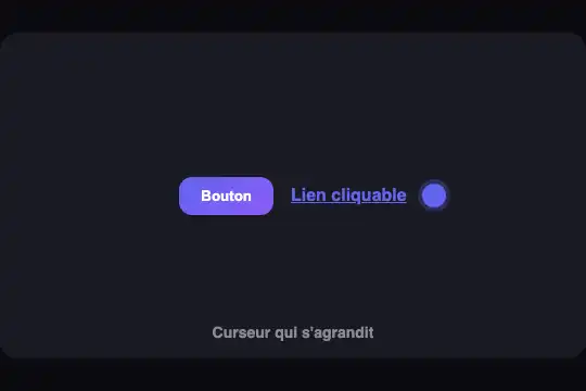 Cursor Expand — aperçu animé