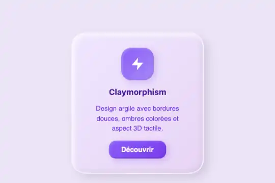 Claymorphism — aperçu