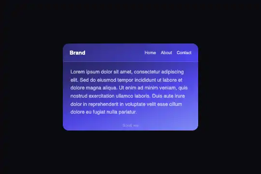 Frosted Glass Navbar — preview