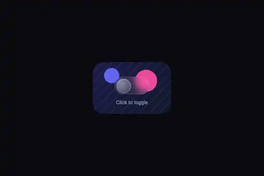 Liquid Glass Toggle — aperçu