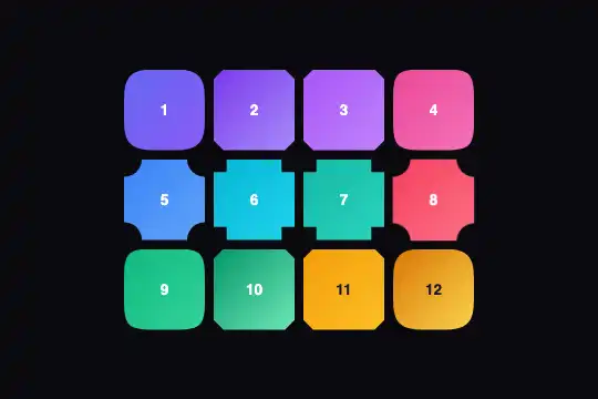 Corner Shape Grid — preview