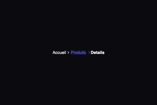 Breadcrumb Animated — aperçu animé