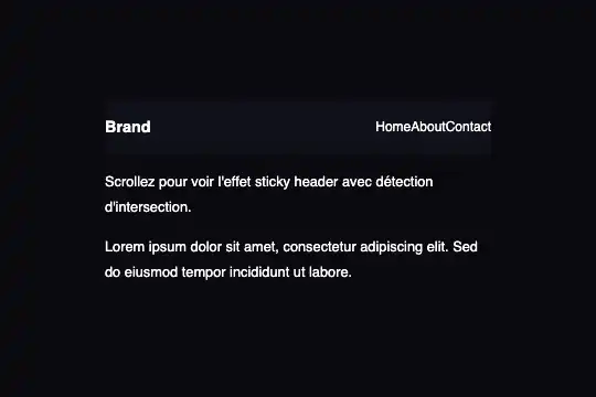 Sticky Header Detection — aperçu animé