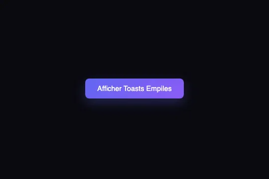 Toast Stack — aperçu animé