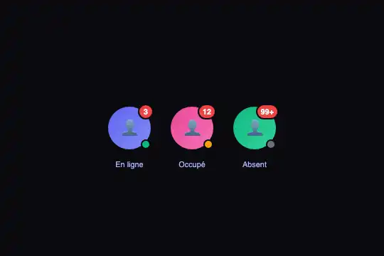 Dynamic Badge Positioning — animated preview