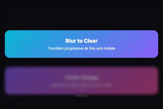 Blur to Clear — aperçu