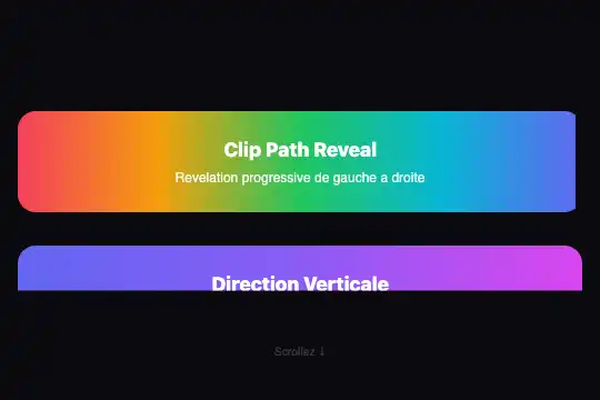 Clip Path Reveal — aperçu