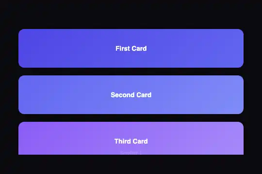 Card Stack — aperçu