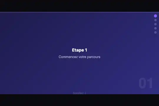 Snap + Progress — aperçu animé