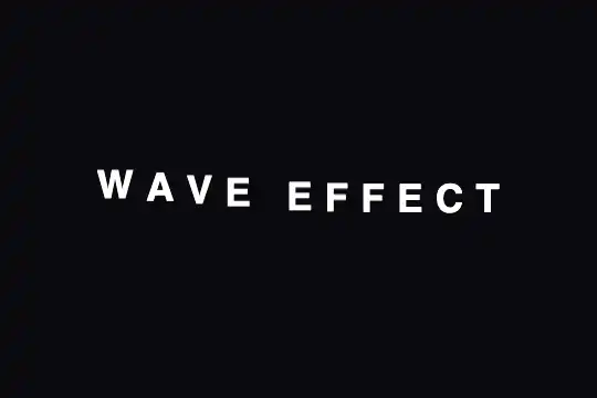 Wave Text — aperçu animé
