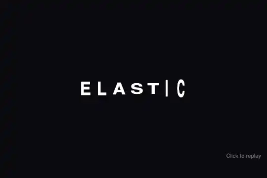 Elastic Bounce Letters — animated preview