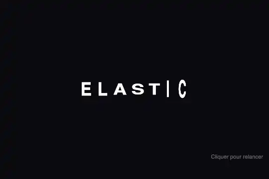 Elastic Bounce Letters — aperçu animé