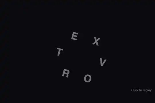 Text Whirlpool — animated preview