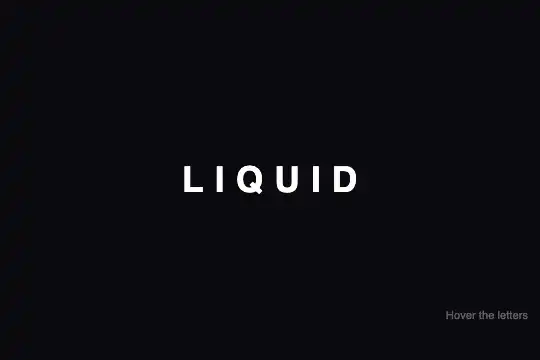 Liquid Stretch Text — animated preview