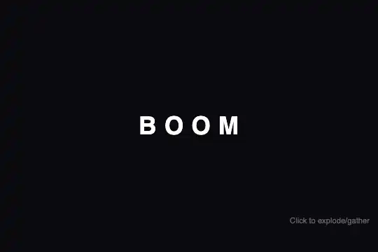 Text Explosion — animated preview